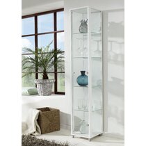 White glass online curio cabinet